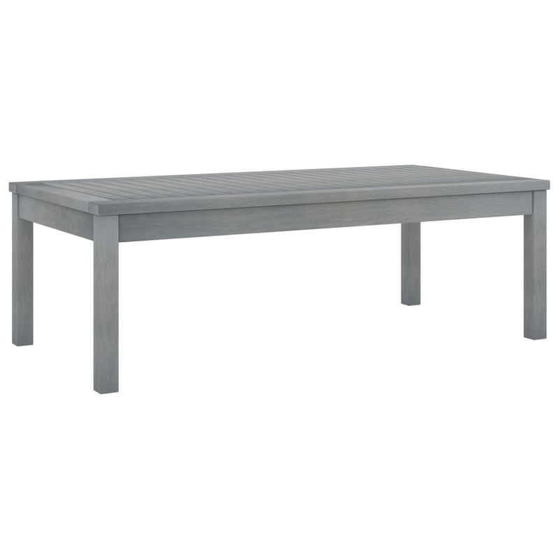 Salontafel 100x50x33 cm massief acaciahout grijs MeubelReus