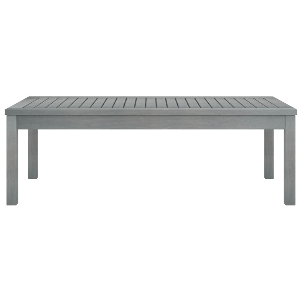 Salontafel 100x50x33 cm massief acaciahout grijs MeubelReus