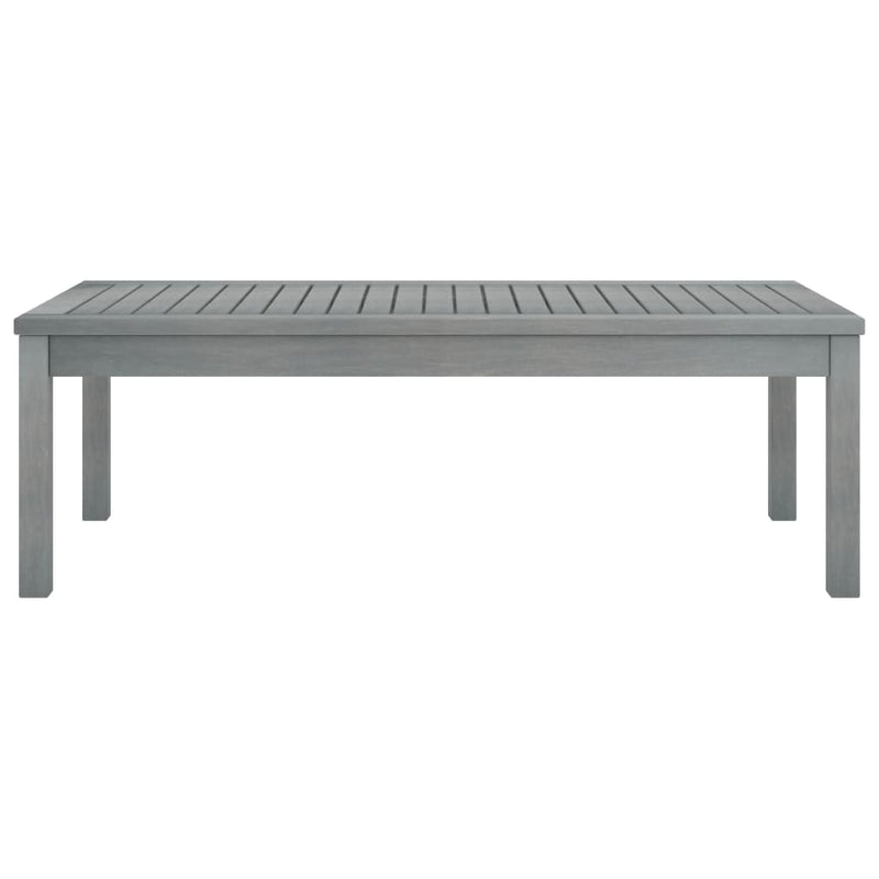 Salontafel 100x50x33 cm massief acaciahout grijs MeubelReus
