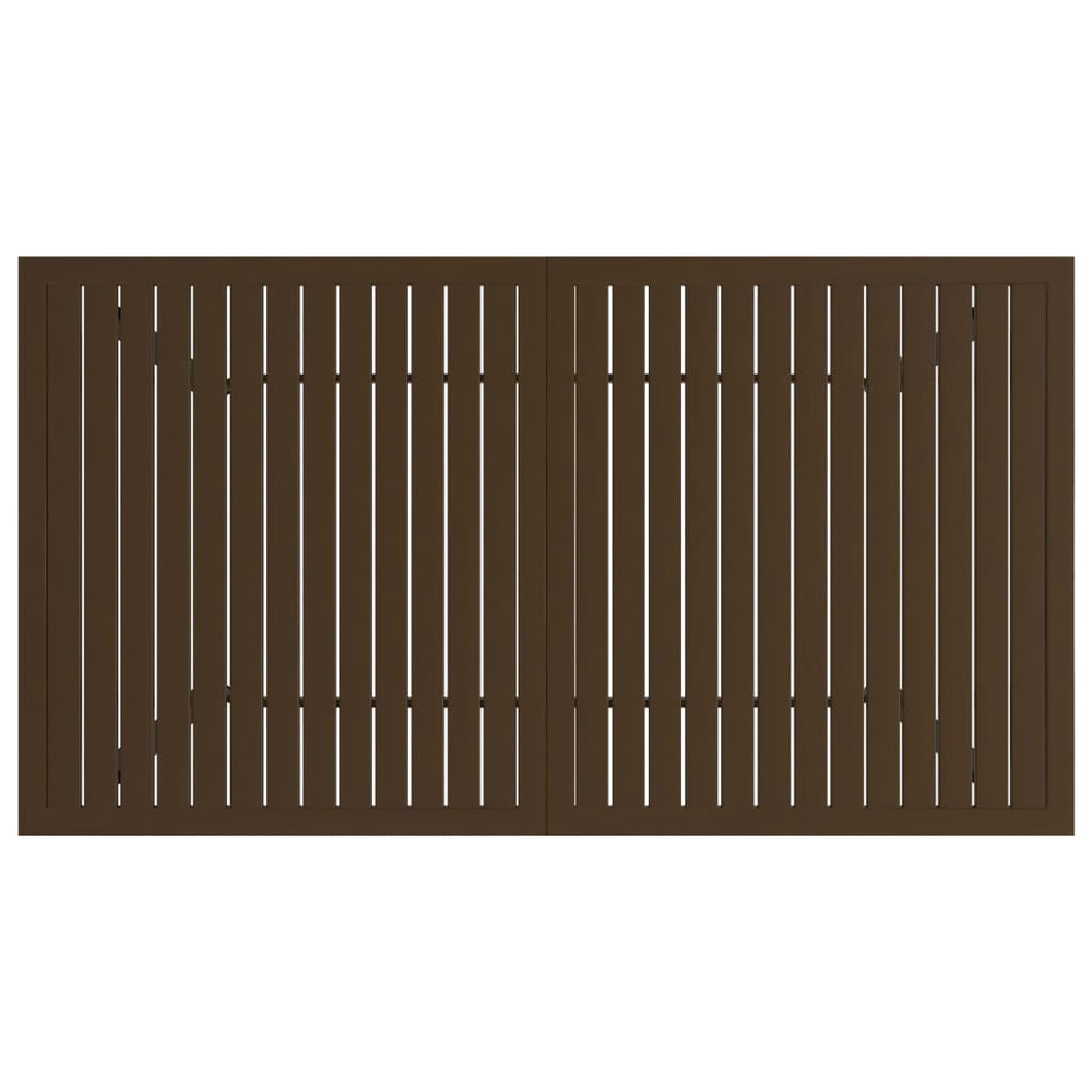 Tuintafel 140x80x72 cm staal bruin MeubelReus