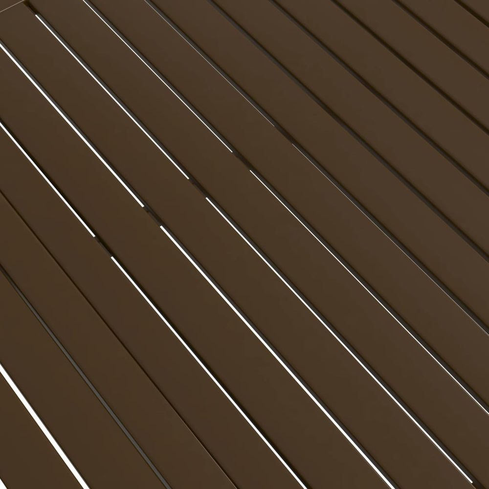 Tuintafel 140x80x72 cm staal bruin MeubelReus