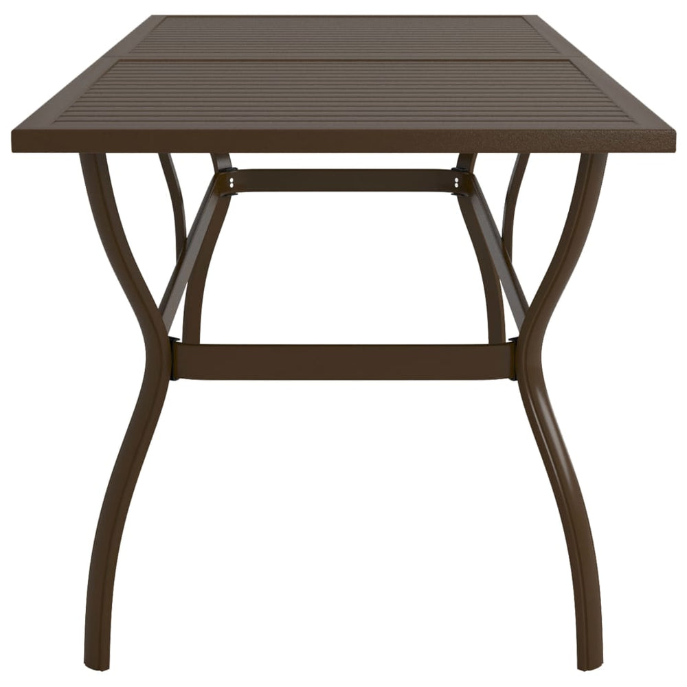 Tuintafel 190x80x72 cm staal bruin MeubelReus