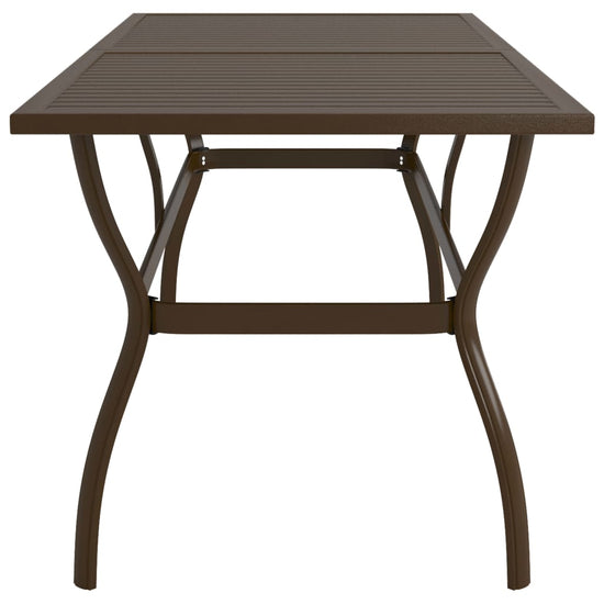 Tuintafel 190x80x72 cm staal bruin MeubelReus