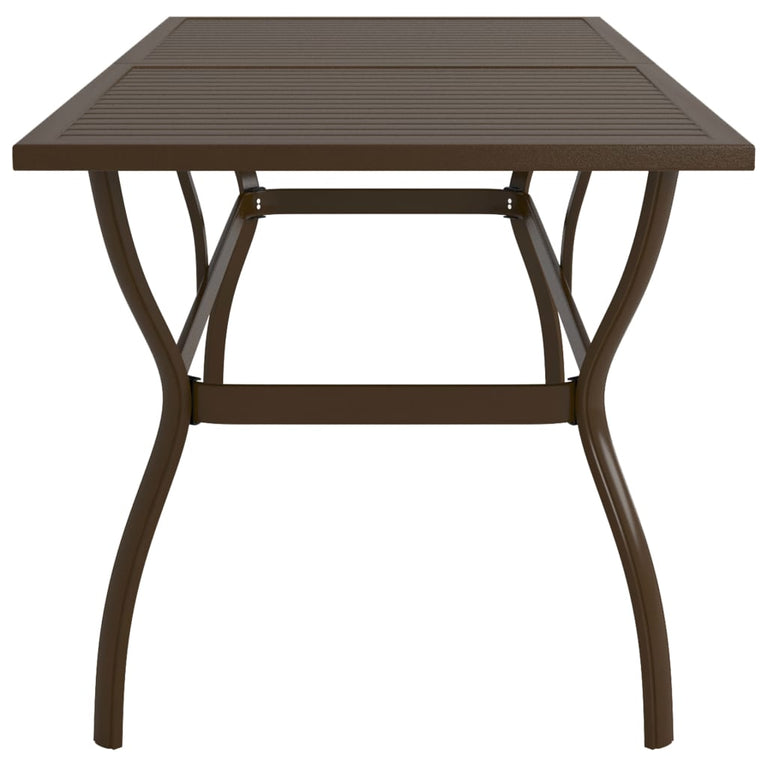 Tuintafel 190x80x72 cm staal bruin MeubelReus