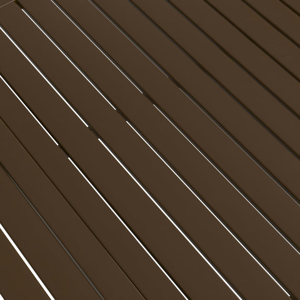 Tuintafel 190x80x72 cm staal bruin MeubelReus