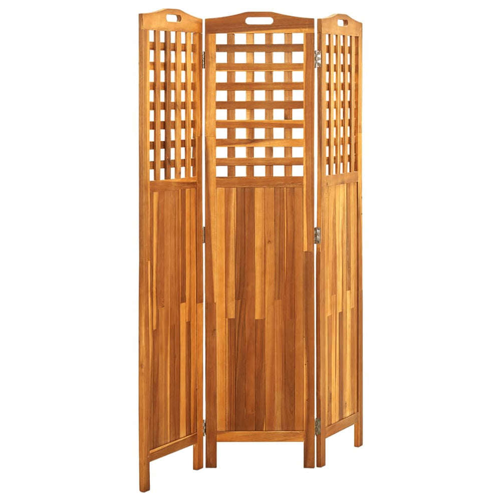 Kamerscherm met 3 panelen 121x2x170 cm massief acaciahout MeubelReus