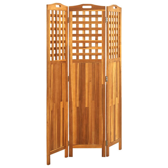 Kamerscherm met 3 panelen 121x2x170 cm massief acaciahout MeubelReus