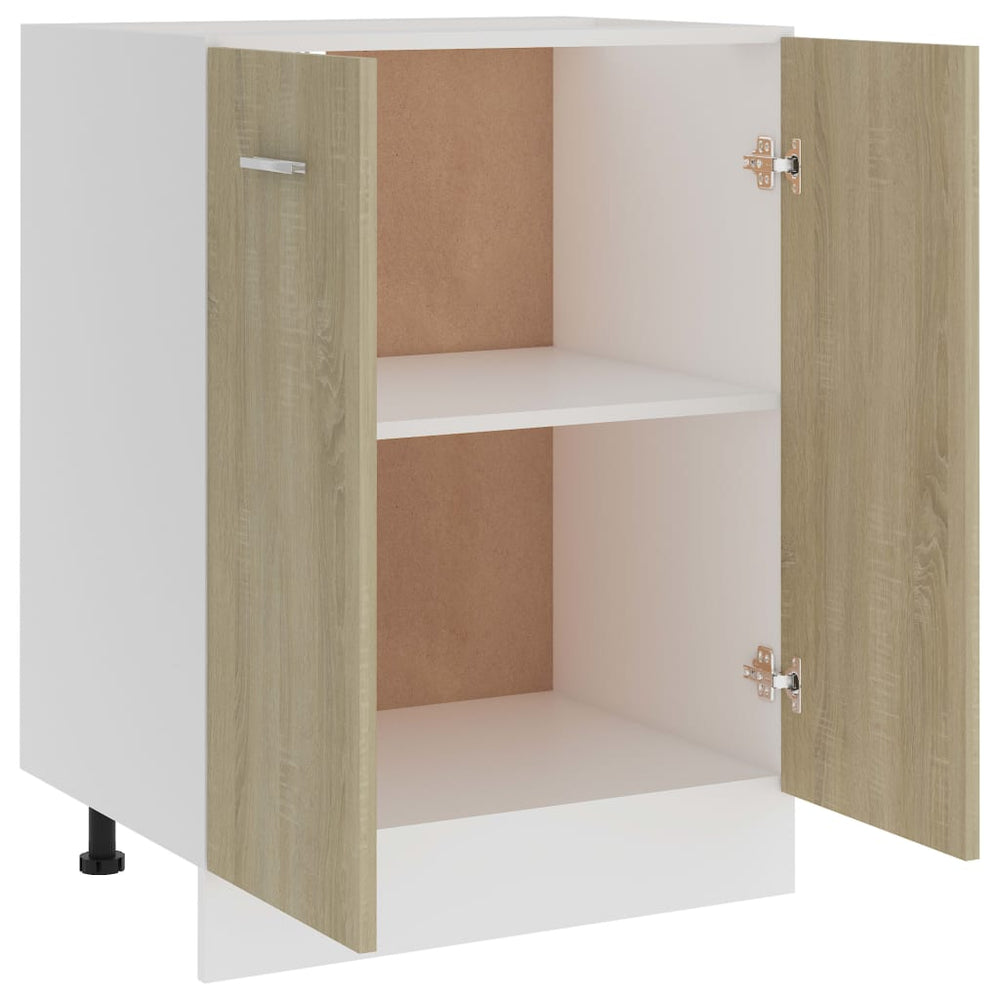 Onderkast 60x46x81,5 cm bewerkt hout sonoma eikenkleurig MeubelReus