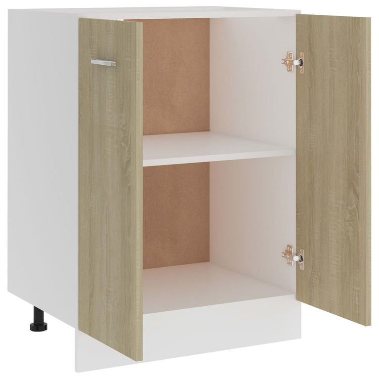 Onderkast 60x46x81,5 cm bewerkt hout sonoma eikenkleurig MeubelReus