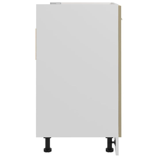 Wastafelonderkast 80x46x81,5cm bewerkt hout sonoma eikenkleurig MeubelReus