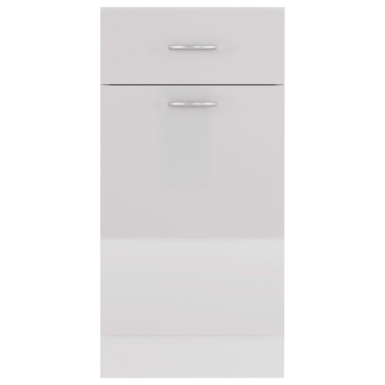 Onderkast met lade 40x46x81,5 cm bewerkt hout hoogglans wit
