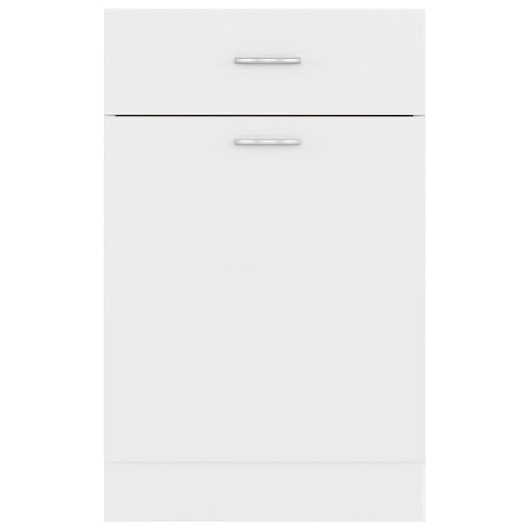 Onderkast met lade 50x46x81,5 cm bewerkt hout wit