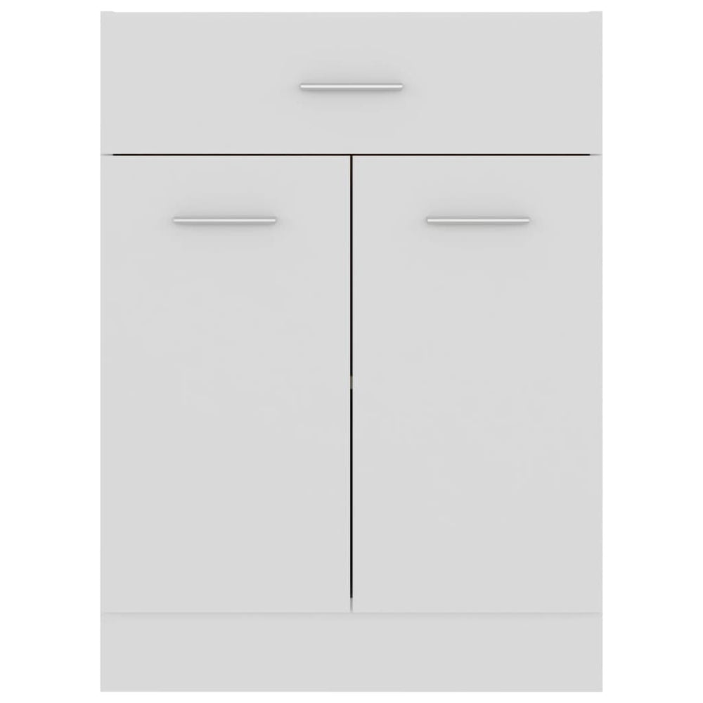 Onderkast met lade 60x46x81,5 cm bewerkt hout wit MeubelReus