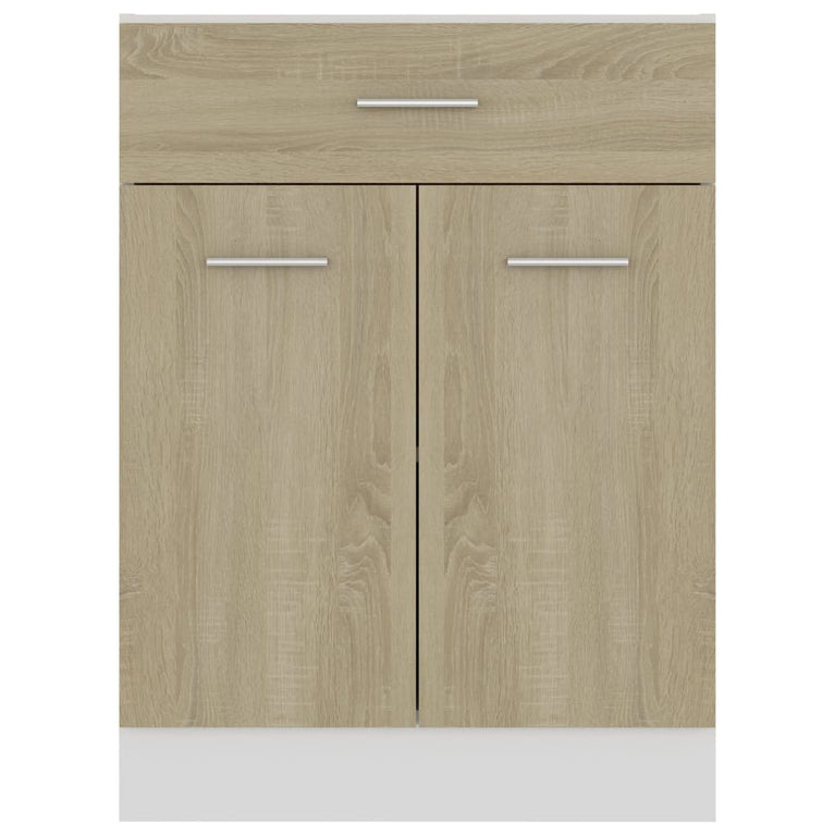 Onderkast met lade 60x46x81,5 cm spaanplaat sonoma eikenkleurig MeubelReus