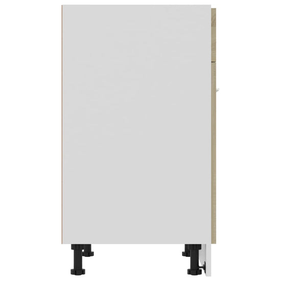 Onderkast met lade 60x46x81,5 cm spaanplaat sonoma eikenkleurig MeubelReus
