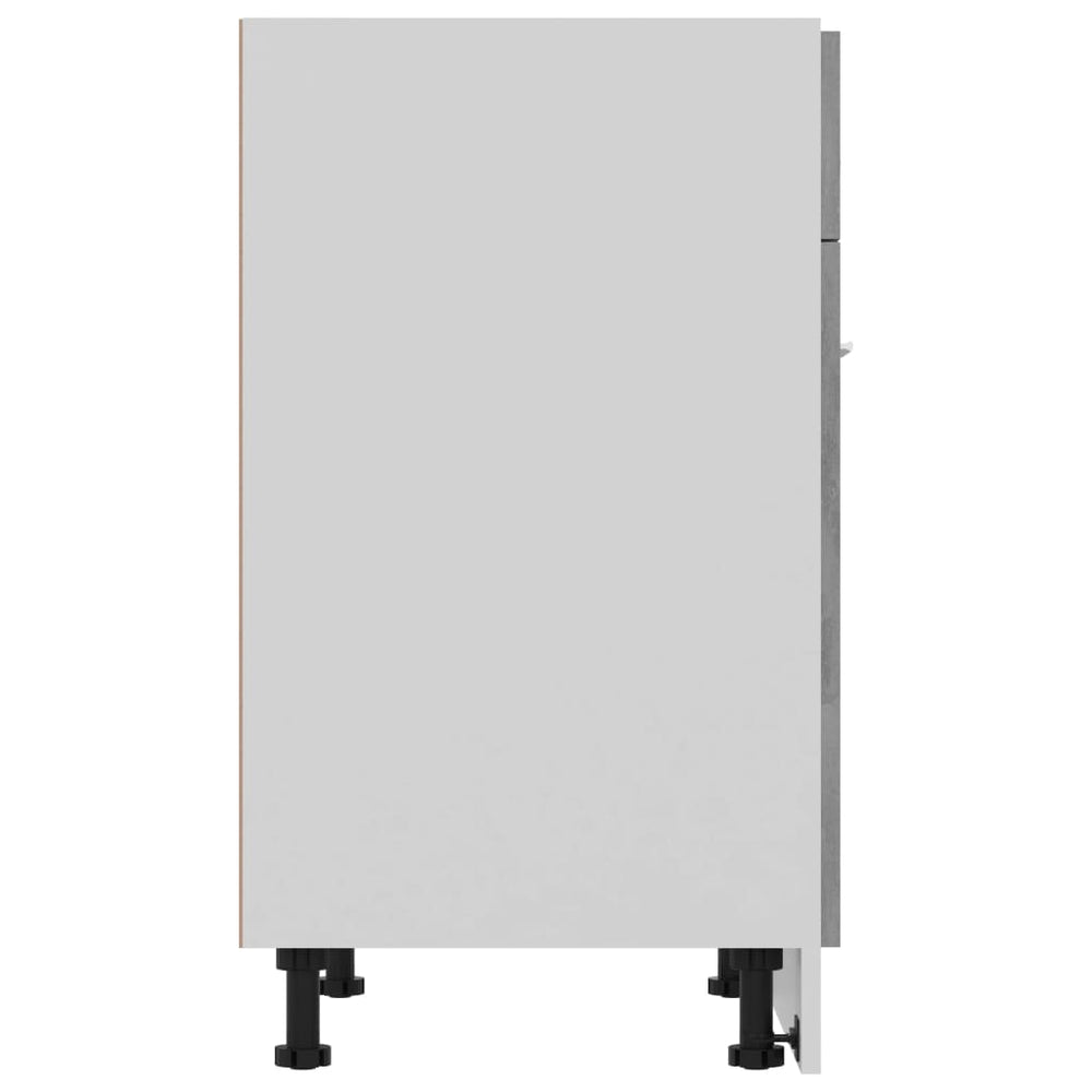 Onderkast met lade 60x46x81,5 cm bewerkt hout betongrijs MeubelReus