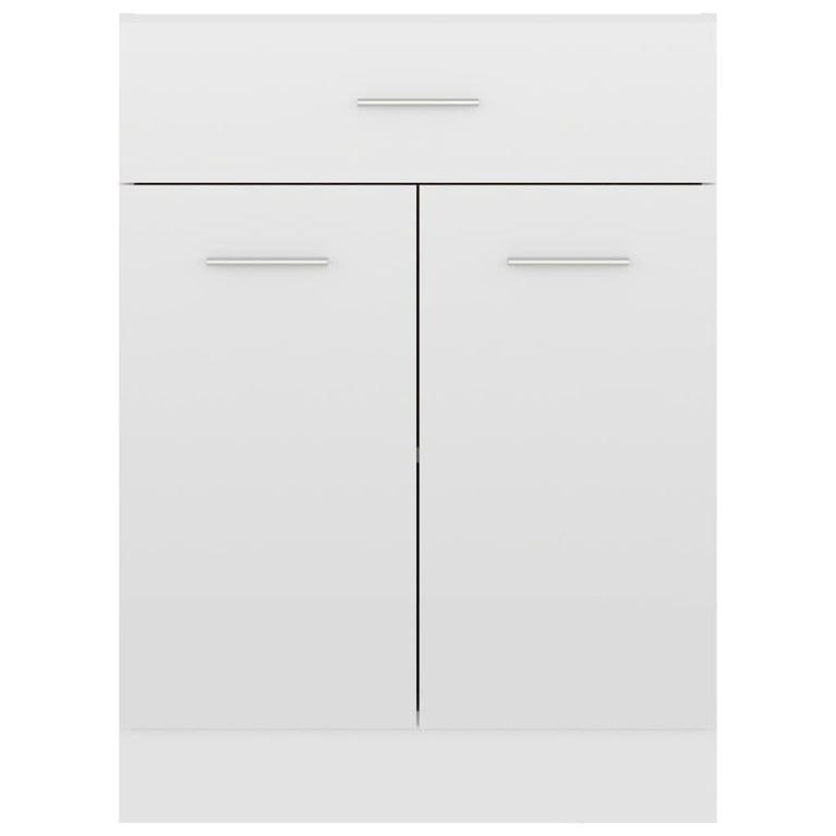 Onderkast met lade 60x46x81,5 cm spaanplaat hoogglans wit MeubelReus