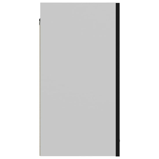 Hangkast 60x31x60 cm bewerkt hout zwart MeubelReus