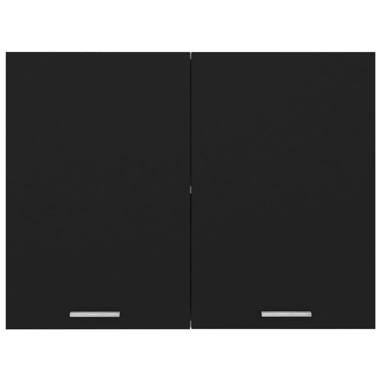 Hangkast 80x31x60 cm bewerkt hout zwart MeubelReus