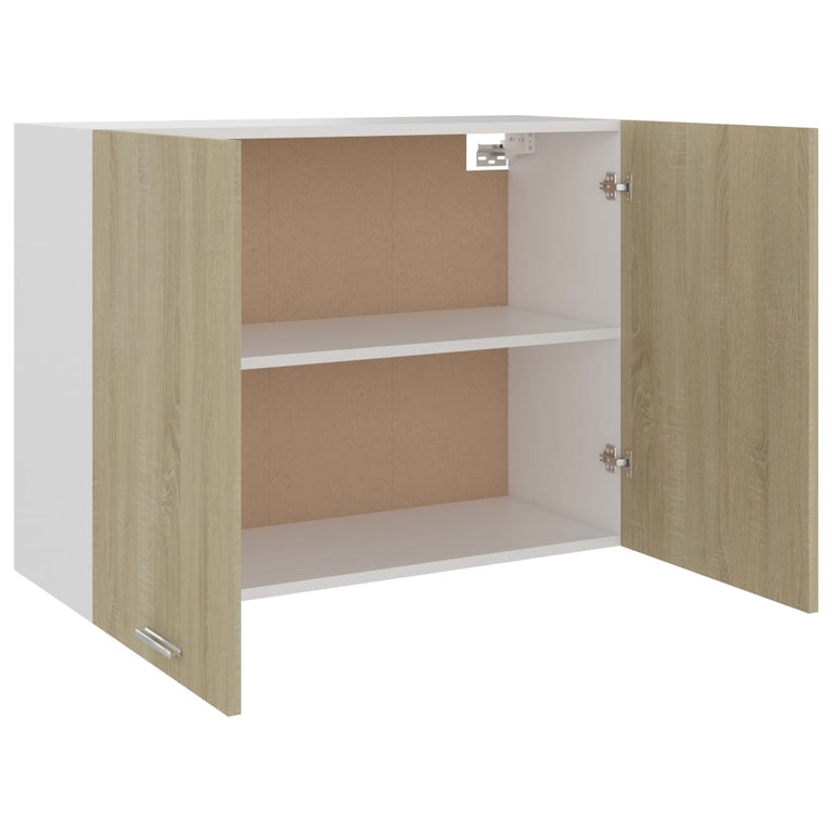 Hangkast 80x31x60 cm bewerkt hout sonoma eikenkleurig MeubelReus