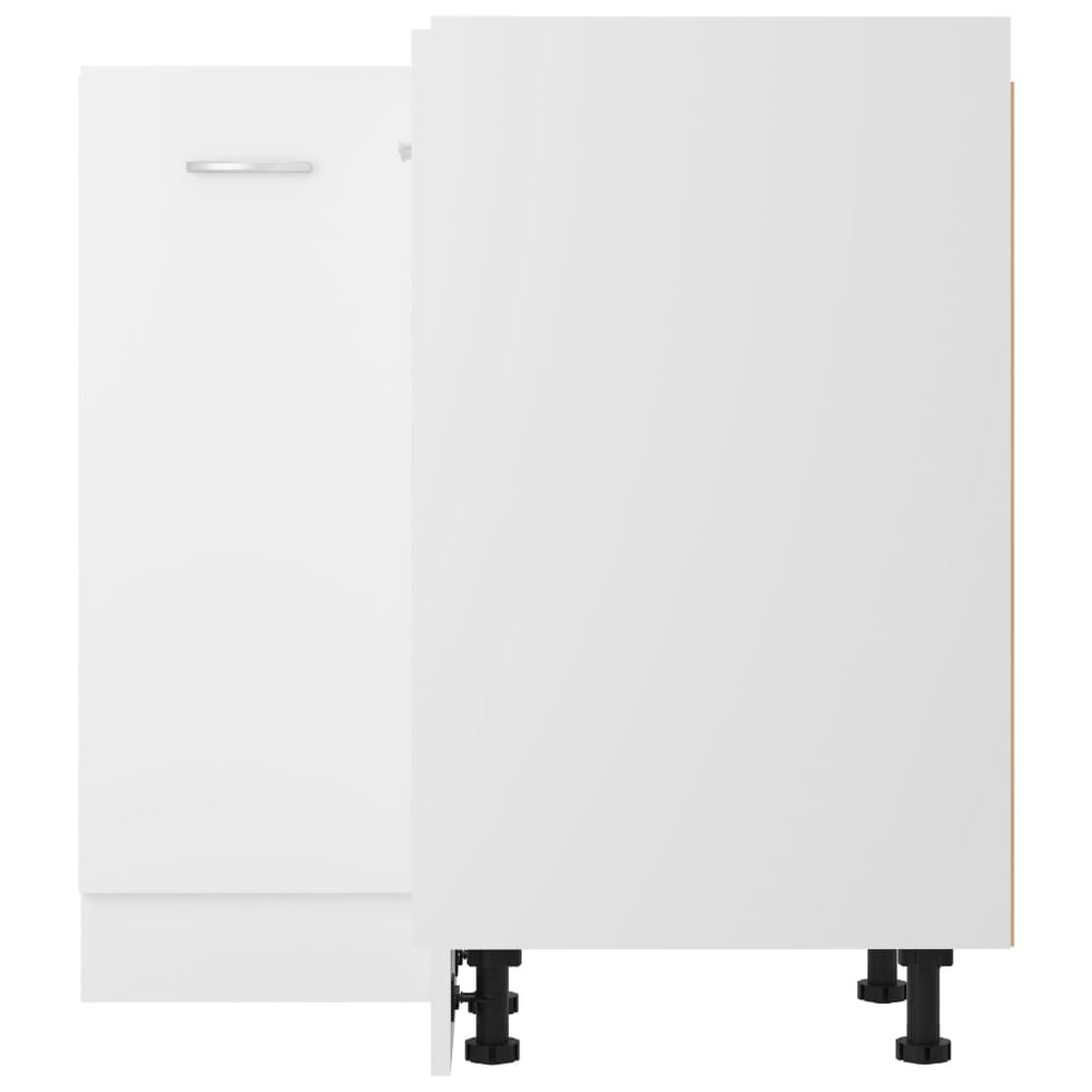 Hoekonderkast 75,5x75,5x80,5 cm bewerkt hout wit MeubelReus