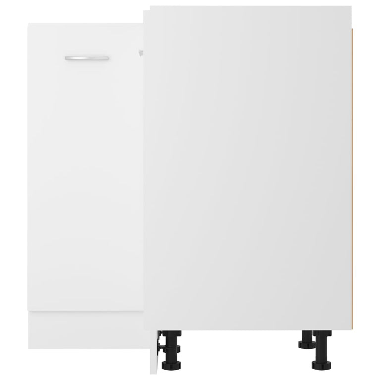 Hoekonderkast 75,5x75,5x80,5 cm bewerkt hout wit MeubelReus