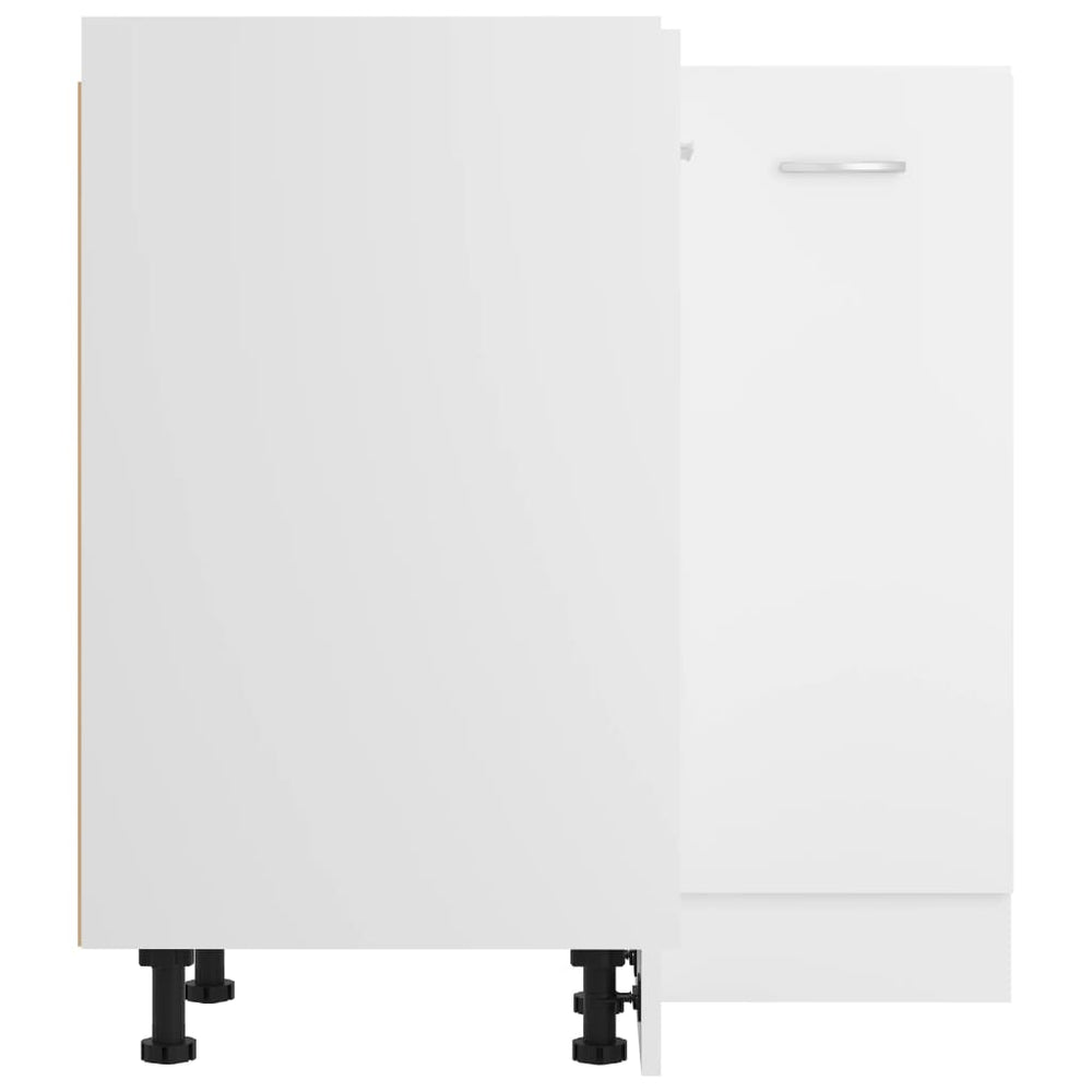 Hoekonderkast 75,5x75,5x80,5 cm bewerkt hout wit MeubelReus