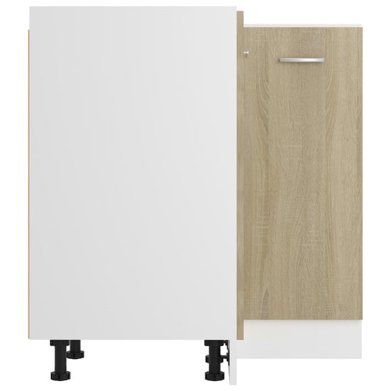Hoekonderkast 75,5x75,5x80,5 cm spaanplaat sonoma eikenkleurig MeubelReus