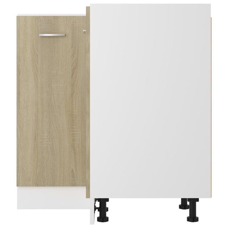 Hoekonderkast 75,5x75,5x80,5 cm spaanplaat sonoma eikenkleurig MeubelReus