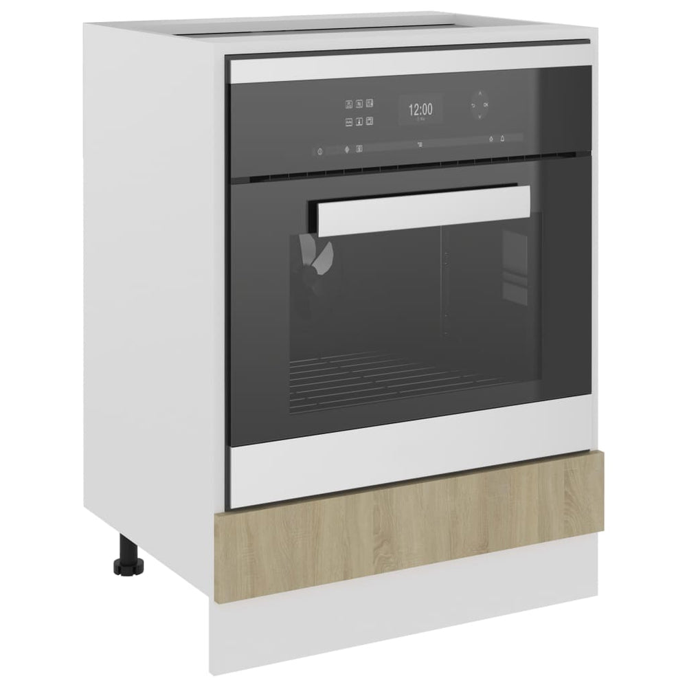 Ovenkast 60x46x81,5 cm spaanplaat sonoma eikenkleurig MeubelReus