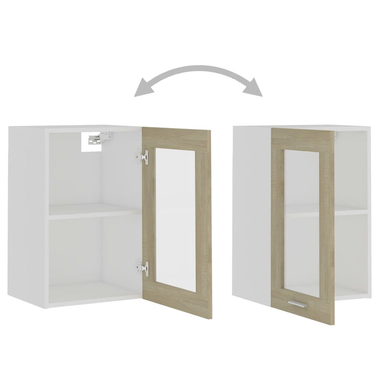 Hangkast 40x31x60 cm spaanplaat sonoma eikenkleurig MeubelReus