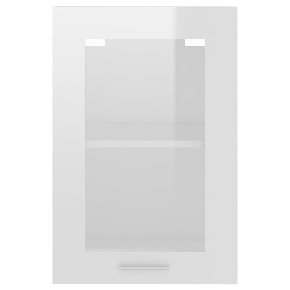 Hangkast 40x31x60 cm spaanplaat hoogglans wit MeubelReus