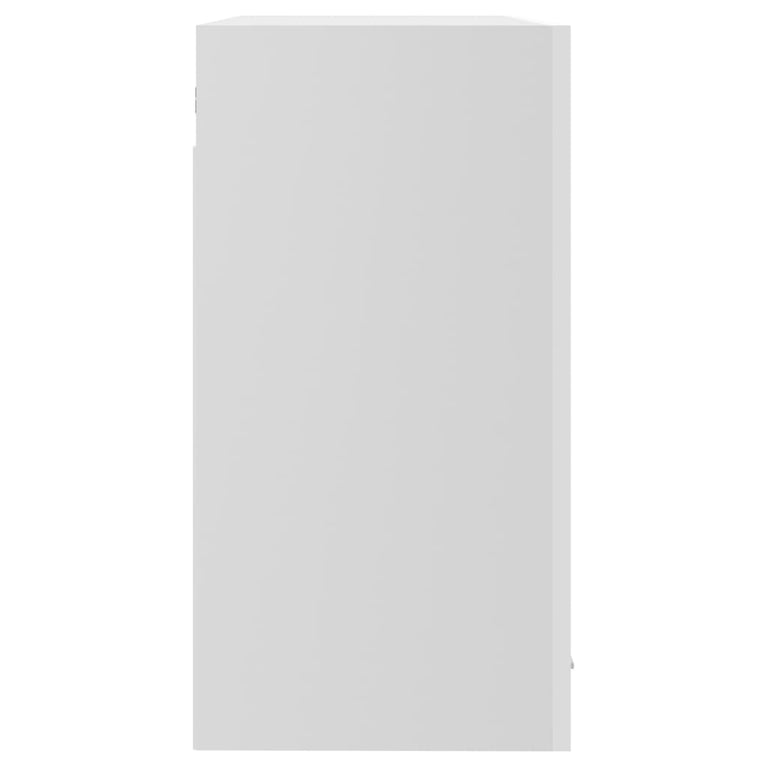 Hangkast 80x31x60 cm spaanplaat hoogglans wit MeubelReus