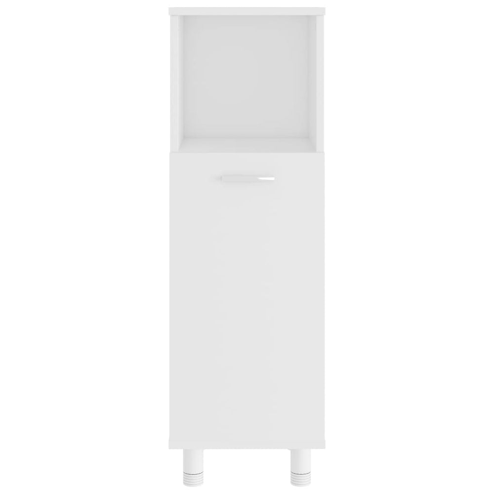 Badkamerkast 30x30x95 cm bewerkt hout wit MeubelReus