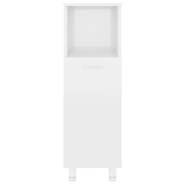 Badkamerkast 30x30x95 cm spaanplaat hoogglans wit MeubelReus