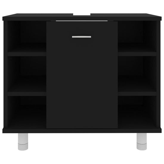 Badkamerkast 60x32x53,5 cm spaanplaat zwart MeubelReus