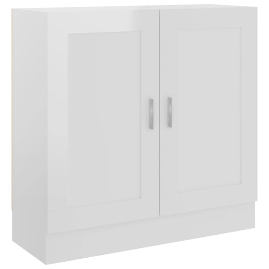 Boekenkast 82,5x30,5x80 cm spaanplaat hoogglans wit MeubelReus