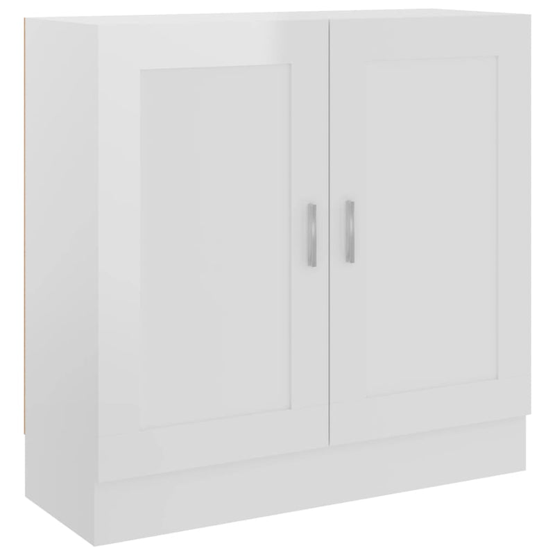 Boekenkast 82,5x30,5x80 cm spaanplaat hoogglans wit MeubelReus