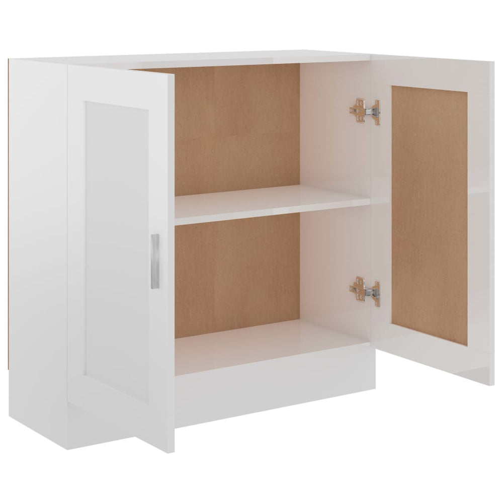 Boekenkast 82,5x30,5x80 cm spaanplaat hoogglans wit MeubelReus