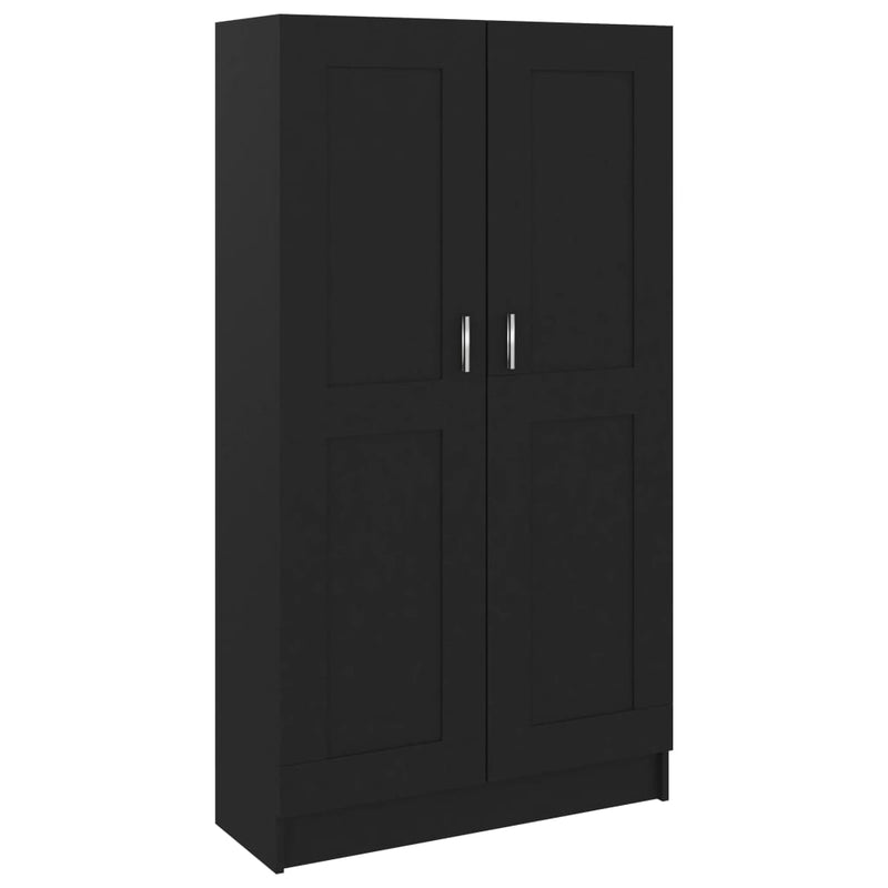 Boekenkast 82,5x30,5x150 cm spaanplaat zwart MeubelReus
