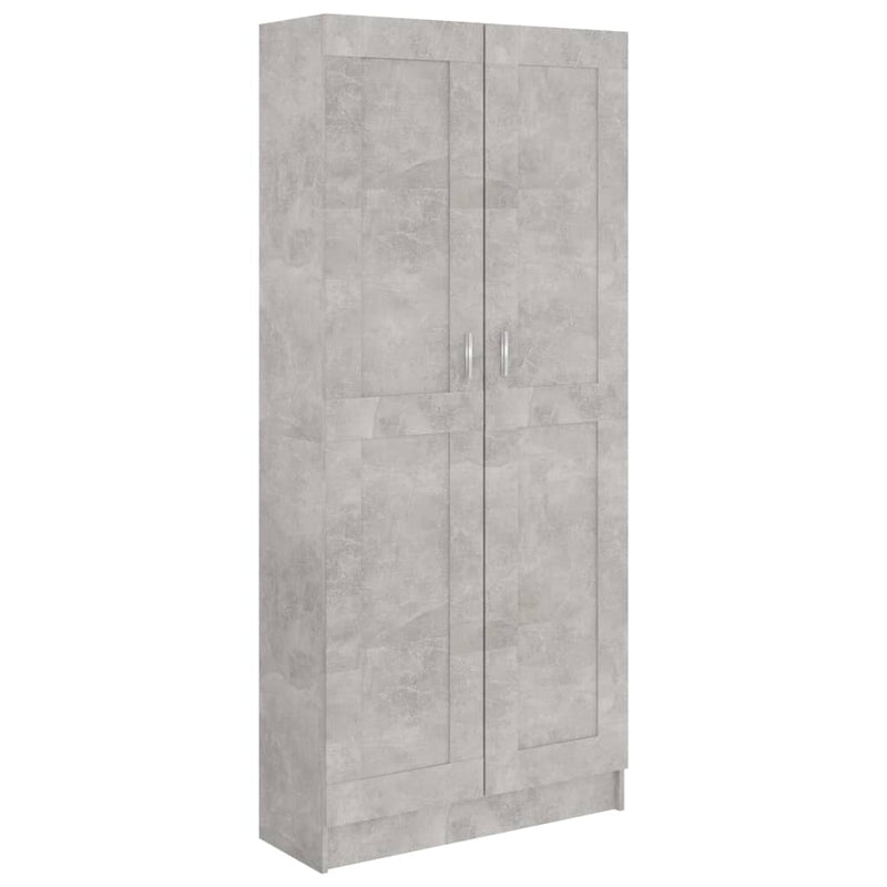 Boekenkast 82,5x30,5x185,5 cm spaanplaat betongrijs MeubelReus