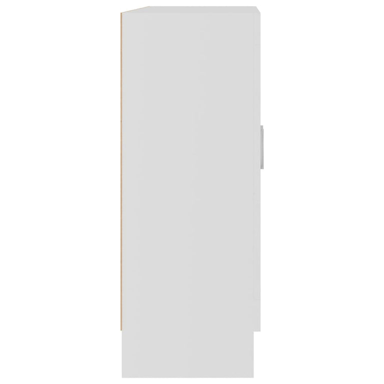 Vitrinekast 82,5x30,5x80 cm bewerkt hout wit MeubelReus