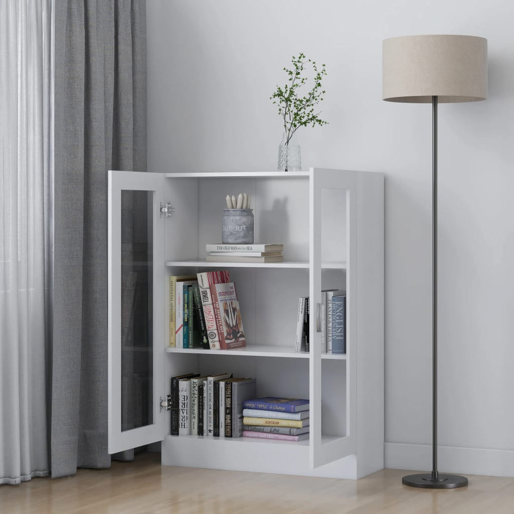Vitrinekast 82,5x30,5x115 cm spaanplaat wit MeubelReus