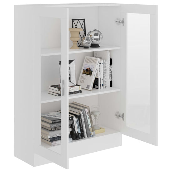 Vitrinekast 82,5x30,5x115 cm spaanplaat wit MeubelReus