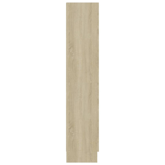 Vitrinekast 82,5x30,5x150 cm spaanplaat sonoma eikenkleurig MeubelReus
