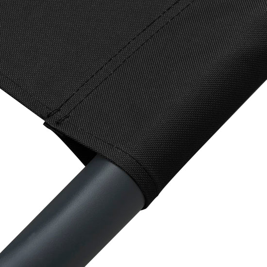 Loungebed met luifel zwart MeubelReus