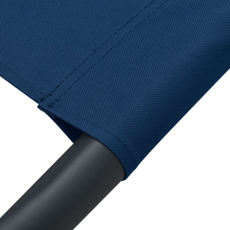 Loungebed met luifel en kussen blauw MeubelReus