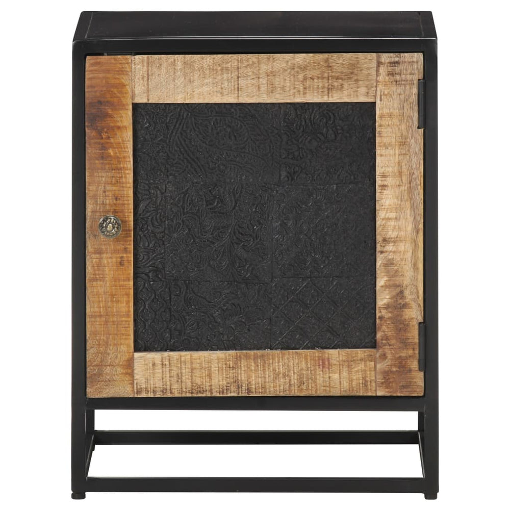 Nachtkastje 40x30x50 cm ruw mangohout MeubelReus