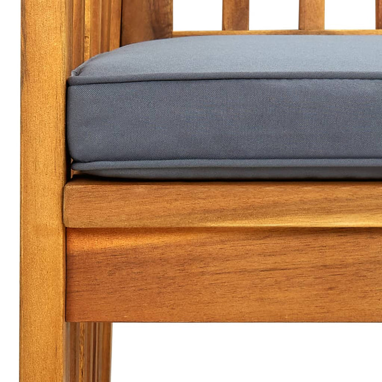 Tuinstoelen 3 st met kussens massief acaciahout MeubelReus