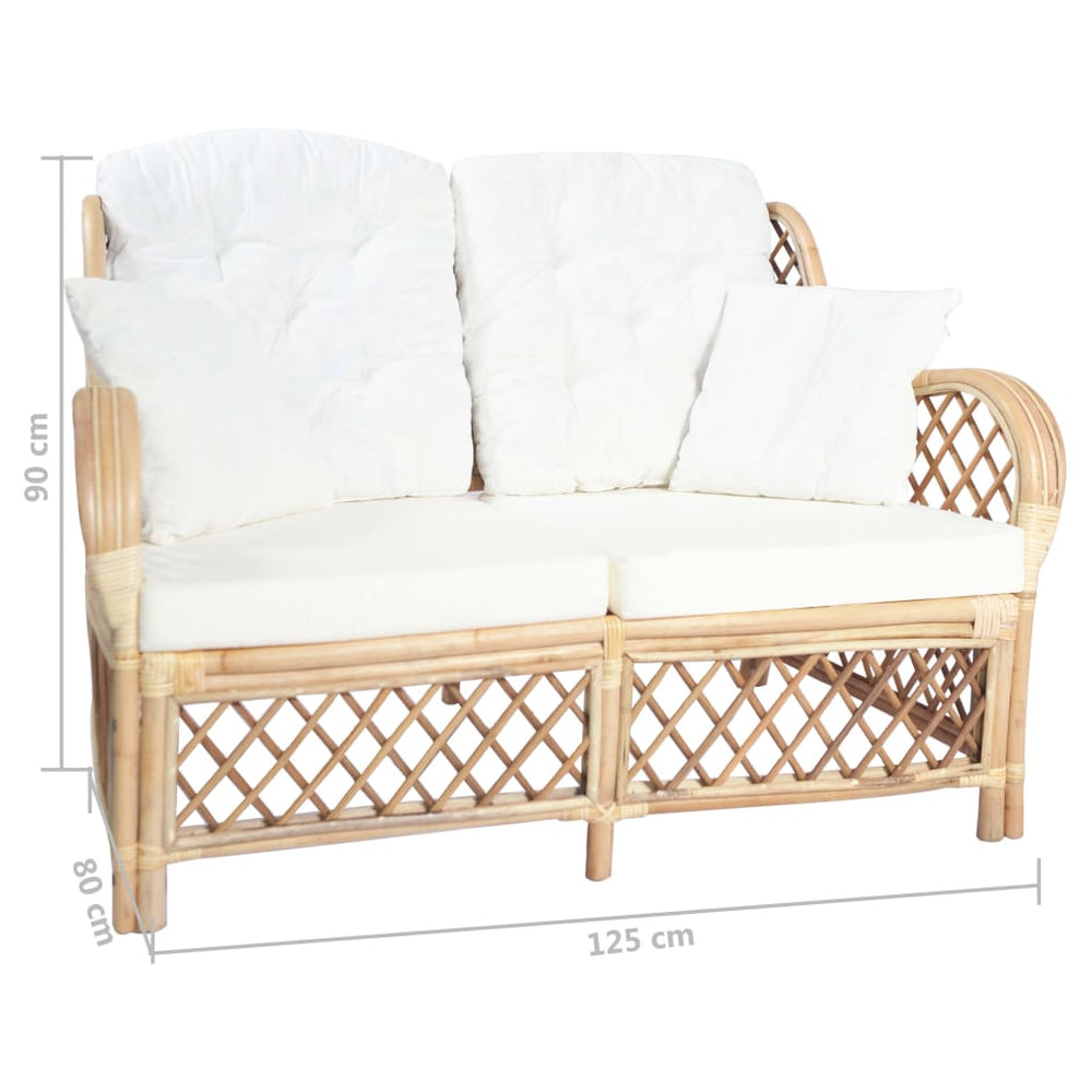 Tweezitsbank rattan MeubelReus